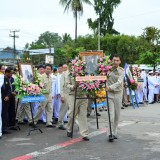 ทต.สันทราย ร่วมวางพวงมาลาในวันปิยะมหาราช ณ ที่ว่าการอำเภอฝาง