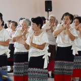 โครงการประเพณีรดน้ำขอพรผู้สูงอายุตำบลสันทราย ประจำปี 2561