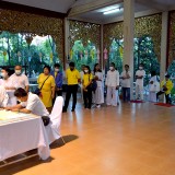 พิธีเจริญพระพุทธมนต์เพื่อความเป็นสิริมงคลให้กับแผ่นดิน และปวงชนชาวไทยทุกหมู่เหล่า ในโอกาสวันชาติ และวันพ่อแห่งชาติ ๕ ธันวาคม ๒๕๖๓