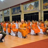 พิธีเจริญพระพุทธมนต์เพื่อความเป็นสิริมงคลให้กับแผ่นดิน และปวงชนชาวไทยทุกหมู่เหล่า ในโอกาสวันชาติ และวันพ่อแห่งชาติ ๕ ธันวาคม ๒๕๖๓