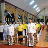พิธีเจริญพระพุทธมนต์เพื่อความเป็นสิริมงคลให้กับแผ่นดิน และปวงชนชาวไทยทุกหมู่เหล่า ในโอกาสวันชาติ และวันพ่อแห่งชาติ ๕ ธันวาคม ๒๕๖๓