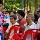 รดน้ำดำหัวผู้สูงอายุตำบลสันทราย ประจำปี 58