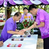 รดน้ำดำหัวผู้สูงอายุตำบลสันทราย ประจำปี 58
