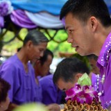 รดน้ำดำหัวผู้สูงอายุตำบลสันทราย ประจำปี 58