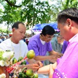 รดน้ำดำหัวผู้สูงอายุตำบลสันทราย ประจำปี 58