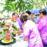 รดน้ำดำหัวผู้สูงอายุตำบลสันทราย ประจำปี 58