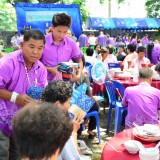 รดน้ำดำหัวผู้สูงอายุตำบลสันทราย ประจำปี 58