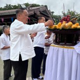 พิธีบวงสรวงครูบาเจ้าศรีวิชัย ครบรอบ ๑๔๘ ปี  และงานสรงน้ำพระธาตุ ณ วัดศรีมงคล หมู่ที่ ๓