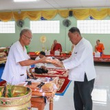 พิธีบวงสรวงครูบาเจ้าศรีวิชัย ครบรอบ ๑๔๘ ปี  และงานสรงน้ำพระธาตุ ณ วัดศรีมงคล หมู่ที่ ๓
