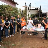 ลงพื้นที่ตรวจสอบความเสียหายและเยี่ยมให้กำลังใจแก่ผู้ประสบอัคคีภัย จำนวน ๑ ราย ได้แก่ นางสมศรี สิทธิกิจ   หมู่ที่ ๒  บ้านนันทาราม  