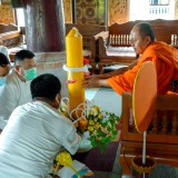 พิธีถวายเทียนพรรษา ภายใต้โครงการอนุรักษ์ประเพณีวันเข้าพรรษา ประจำปี ๒๕๖๔ 