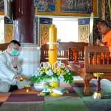 พิธีถวายเทียนพรรษา ภายใต้โครงการอนุรักษ์ประเพณีวันเข้าพรรษา ประจำปี ๒๕๖๔ 