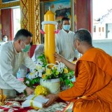 พิธีถวายเทียนพรรษา ภายใต้โครงการอนุรักษ์ประเพณีวันเข้าพรรษา ประจำปี ๒๕๖๔ 