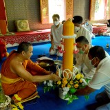 พิธีถวายเทียนพรรษา ภายใต้โครงการอนุรักษ์ประเพณีวันเข้าพรรษา ประจำปี ๒๕๖๔ 