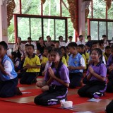 โครงการฝึกอบรมคุณธรรมจริยธรรมสำหรับเด็กและเยาวชนตำบลสันทราย