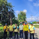 กิจกรรมปรับปรุงภูมิทัศน์ข้างทางถนนสายห้วยงู และ Big Cleaning Day