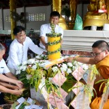 วันที่ 12 กรกฎาคม 2562 เทศบาลตำบลสันทราย ได้ดำเนินการจัดพิธีถวายเทียนพรรษา ประจำปี 2562 