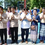 ร่วมพิธีบวงสรวงสักการะพระเจ้าฝาง-พระนางสามผิว 