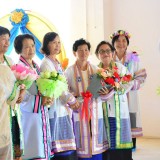 พิธีมอบประกาศนียบัตรให้แก่ผู้ที่สำเร็จหลักสูตร โรงเรียนผู้สูงอายุตำบลสันทราย ประจำปี พ.ศ.2561 