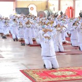 ร่วมพิธีวางพานพุ่มและถวายบังคม เนื่องในวันคล้ายวันบรมราชสมภพ พระบาทสมเด็จพระบรมชนกาธิเบศร มหาภูมิพลอดุลยเดชมหาราช บรมนาถบพิตร วันชาติ และวันพ่อแห่งชาติ ๕ ธันวาคม ๒๕๖๓