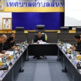 ประชุมคณะผู้บริหาร และหัวหน้าส่วนราชการเทศบาลตำบลสันทราย ครั้งที่ ๙ ประจำปี พ.ศ. ๒๕๖๘