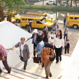 นักเรียนผู้สูงอายุ  โรงเรียนผู้สูงอายุปัญญาภิวัฒน์ เข้าศึกษาดูงาน ณ พิพิธภัณฑ์และศูนย์การเรียนรู้ด้านปิโตรเลียม กรมการพลังงานทหาร