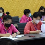 การประชุมการจัดเก็บข้อมูลแบบสำรวจความรอบรู้การจัดการความปลอดภัยทางถนน ภายใต้โครงการเสริมพลังชุมชนท้องถิ่นจัดการความปลอดภัยทางถนน