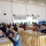 โครงการฝึกอบรมสุขาภิบาลอาหารแก่ผู้ประกอบกิจการสถานที่จำหน่ายอาหาร (ผู้สัมผัสอาหาร) ประจำปีงบประมาณ พ.ศ. ๒๕๖๔
