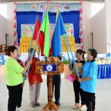 กิจกรรมกีฬาสีโรงเรียนผู้สูงอายุตำบลสันทราย
