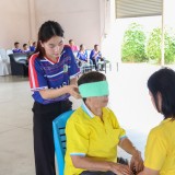 โครงการพัฒนาคุณภาพชีวิตแข่งขันกีฬาพื้นบ้านผู้สูงอายุตำบลสันทราย