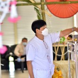  จัดพิธีหล่อเทียนจำนำพรรษา ภายใต้โครงการอนุรักษ์ประเพณีวันเข้าพรรษา ประจำปี ๒๕๖๔
