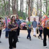 งานสระเกล้าดำหัว นายกเทศมนตรี ประธานสภาเทศบาล และปลัดเทศบาลตำบลสันทราย ประจำปี พ.ศ. ๒๕๖๙