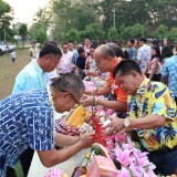 งานสระเกล้าดำหัว นายกเทศมนตรี ประธานสภาเทศบาล และปลัดเทศบาลตำบลสันทราย ประจำปี พ.ศ. ๒๕๖๙