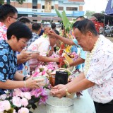 งานสระเกล้าดำหัว นายกเทศมนตรี ประธานสภาเทศบาล และปลัดเทศบาลตำบลสันทราย ประจำปี พ.ศ. ๒๕๖๙