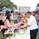 งานสระเกล้าดำหัว นายกเทศมนตรี ประธานสภาเทศบาล และปลัดเทศบาลตำบลสันทราย ประจำปี พ.ศ. ๒๕๖๙