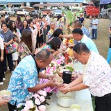 งานสระเกล้าดำหัว นายกเทศมนตรี ประธานสภาเทศบาล และปลัดเทศบาลตำบลสันทราย ประจำปี พ.ศ. ๒๕๖๙