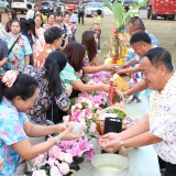 งานสระเกล้าดำหัว นายกเทศมนตรี ประธานสภาเทศบาล และปลัดเทศบาลตำบลสันทราย ประจำปี พ.ศ. ๒๕๖๙