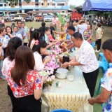 งานสระเกล้าดำหัว นายกเทศมนตรี ประธานสภาเทศบาล และปลัดเทศบาลตำบลสันทราย ประจำปี พ.ศ. ๒๕๖๙