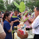 งานสระเกล้าดำหัว นายกเทศมนตรี ประธานสภาเทศบาล และปลัดเทศบาลตำบลสันทราย ประจำปี พ.ศ. ๒๕๖๙