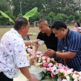 งานสระเกล้าดำหัว นายกเทศมนตรี ประธานสภาเทศบาล และปลัดเทศบาลตำบลสันทราย ประจำปี พ.ศ. ๒๕๖๙